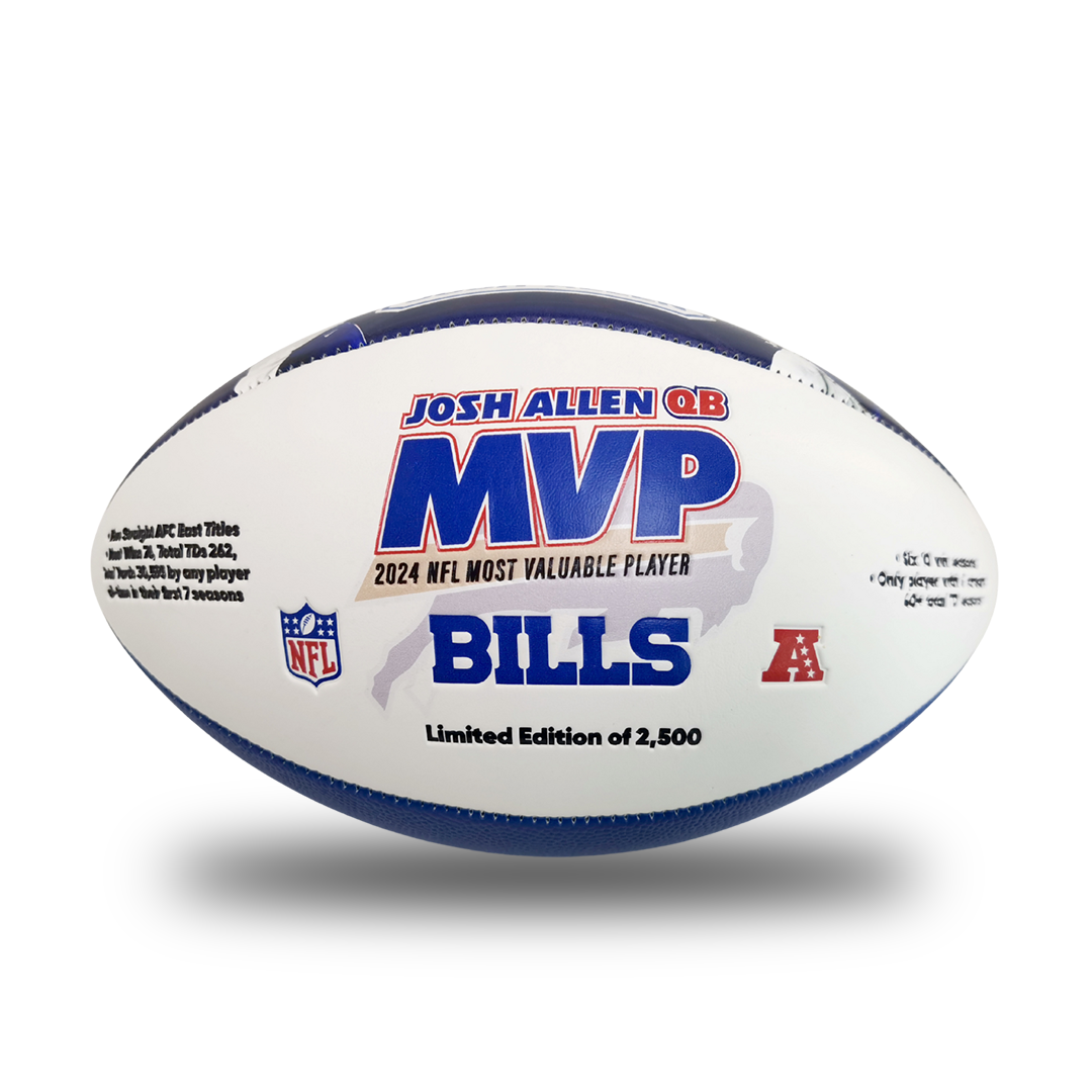 Josh Allen QB 2024 NFL MVP Exclusive Limited Edition Football - Image 3
